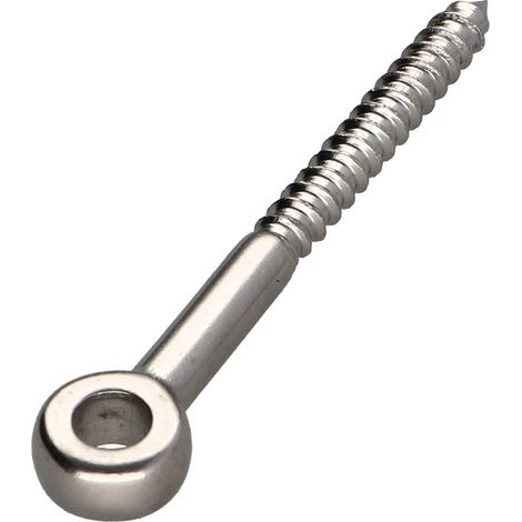 Vis à oeil Bois 6X40 Filetée sur 30 Oeil 6.3 Inox A4 - 1 pièce (1/3)