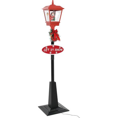 Lampadaire de Noël avec Père Noël 180 cm LED CFW537064 (1/5)
