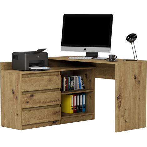 Eckschreibtisch links Artisan 120 x 50 cm - model N15