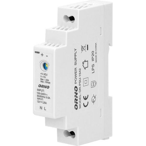 Hutschienen-Netzteil 12VDC 1,25A 15W OR-PSU-1642 (1/4)