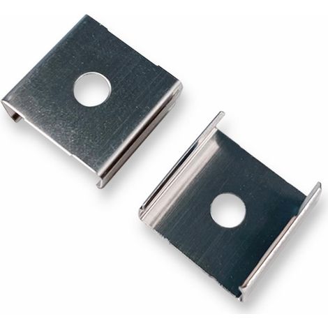 1 Paar Montageclips Halter für Aufbau U-Profil 14 x 7mm (4283, 4598)