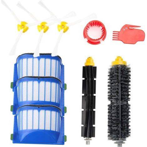 Accessories for iRobot Roomba 600 Series Maintenance Kit with Brushes and Filters for, Refill Kit for Roomba 600 Series 605 610 612 615 616 620 621 630 645 650 651 655 660 665 670 671 675 680 681 685 (1/4)