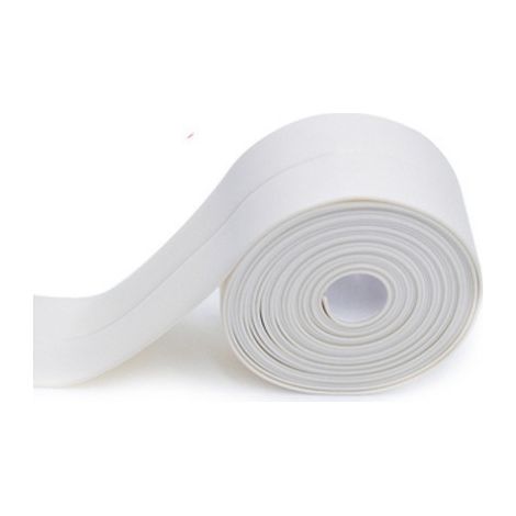 Bande anti-moisissure blanche, 3,2 mètres x 2,2 cm, protection de couture d'angle, bande anti-collision, imperméable. (1/5)