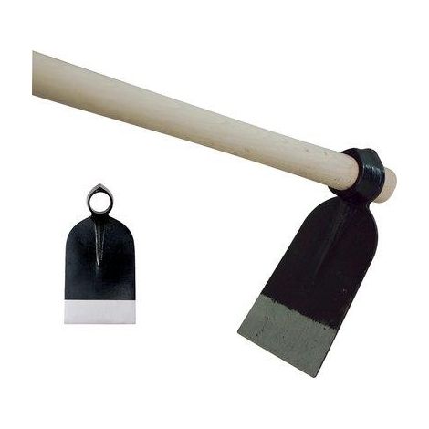 ZAPPA OCCHIO TONDO 015 + MANICO ORSATTI  ACCIAIO FORGIAT/FAGGIO GR 1000 MM 140X205 H.CM 130