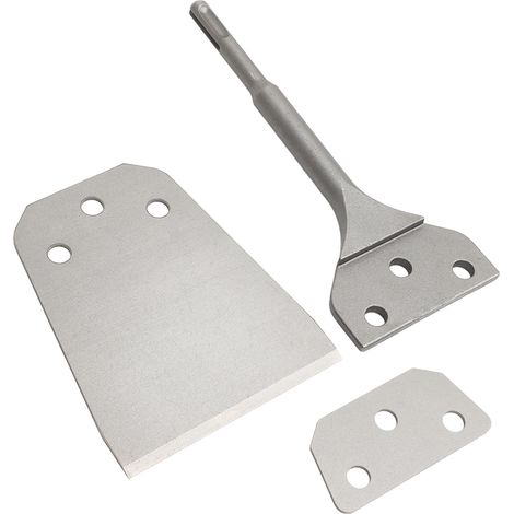 Grattoir à sol de 10 cm (4 pouces) en acier à ressort avec manche rond pour colle (1/5)
