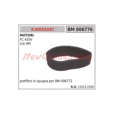 Prefiltro aria in spugna KAWASAKI motore FC 400 401 420V (14 HP) 006776