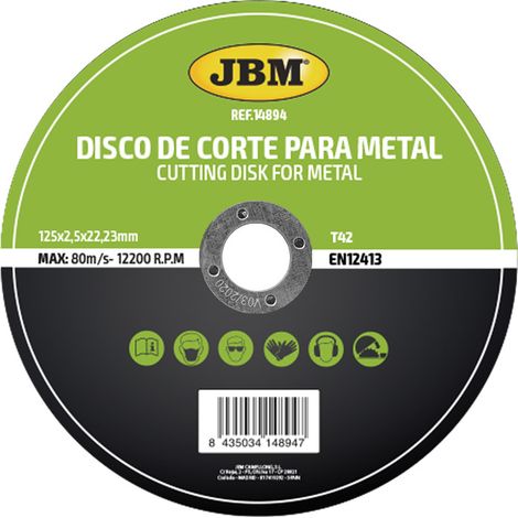 JBM 14894 T42 Trennscheibe, 125 x 2.5 mm (1/3)