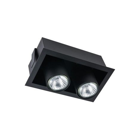 Spot encastré Nowodvorski Downlight noir métal 2xGU10