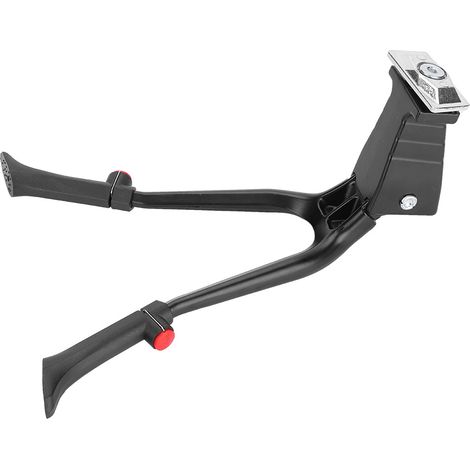 Béquille de vélo à double pied centrale réglable en hauteur, compatible avec les vélos de 24 à 28 pouces (1/5)