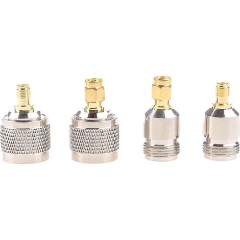 Adaptateur coaxial RF SMA mâle vers N femelle (lot de 4)