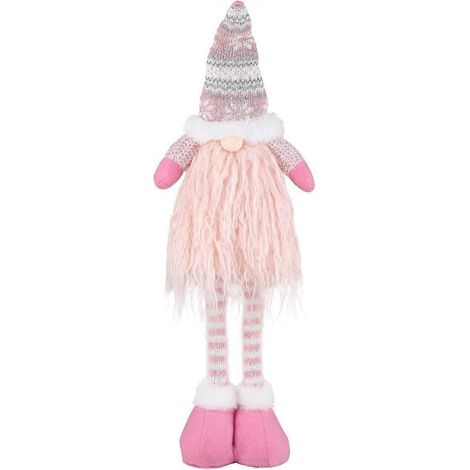 Décorations de Noël : Père Noël, gnome Tomte de 57 cm de haut, figurine suédoise, ornement de Noël, cadeau de gnome scandinave pour les fêtes de fin d'année, DePink (1/5)