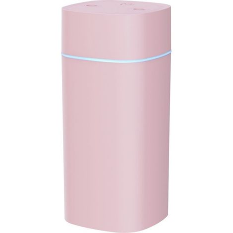 Humidificateur USB 600 ml à double diffusion et brumisation nanométrique pour chambre et maison – Hydratation silencieuse de l’air, design rose élégant