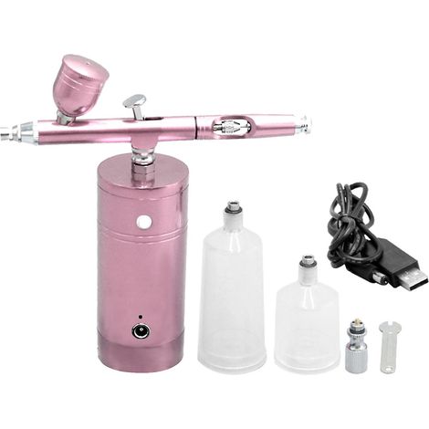 Wiederaufladbares USB-Airbrush-Set, tragbarer Airbrush-Kompressor, Sprühpumpe, Hand-Airbrush-Pistole für FX M