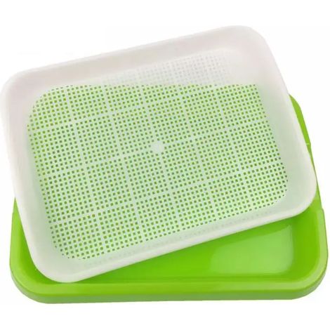 EASYCOMFORT Plateau de germination de graines, Double couche, sans sol, pour Culture hydroponique, fournitures de jardin, boîte de pétri domestique (1/5)