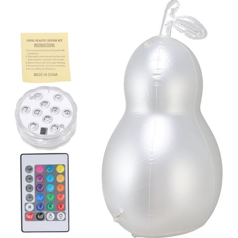 Ballon lumineux gonflable en forme d'avocat, étanche, avec télécommande, idéal pour fête. (1/5)