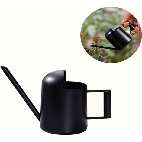 Petit Arrosoir 300ml, Acier Inoxydable Arrosoir Plante Interieur, avec Long Bec et poignée, Mini Arrosoirs de Jardin pour Maison, Balcons, Bureaux, Bonsaïs (1/4)