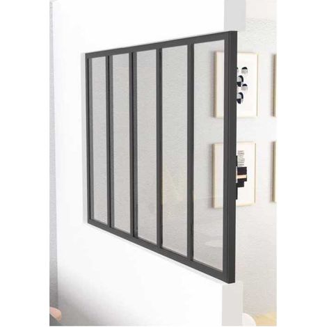 Optimum Aluminium-Säule für Gewächshäuser schwarz matt 108 cm (1/2)