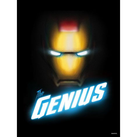 Poster d'Art Marvel Avengers Iron Man -Le Génie - 40 x 50 cm (1/3)