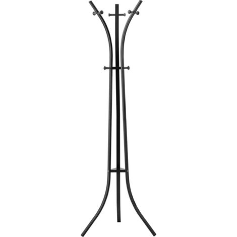appendiabiti "reed" in metallo colore grigio scuro, 40x59x184 cm