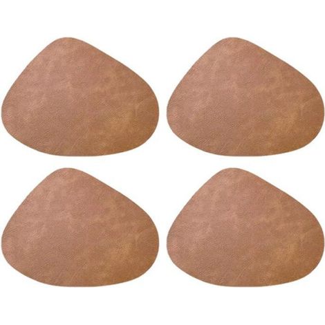 Lot de 4 Sets de table, Cuir PU, Imperméable, Résistant chaleur, Réversible, Salle à manger (1/5)