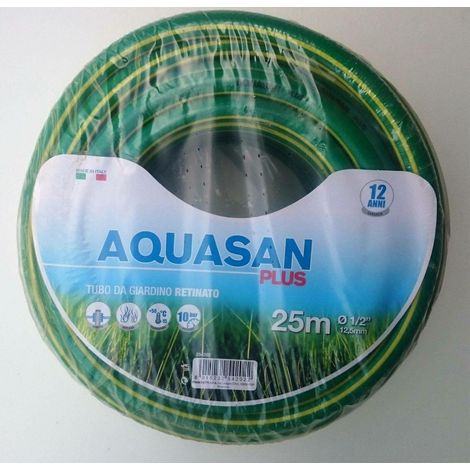 Tubo innaffio per irrigazione 4 strati antialga Verde Flessibile 1/2" da 25 mt Diametro 1/2" - 25 mt (1/10)