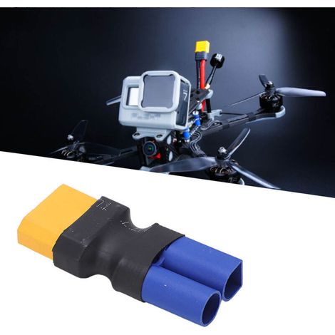 XT90-Buchse auf EC5-Stecker Adapter Hoher Sicherheitsfaktor Kleiner tragbarer XT90-Buchse auf EC5-Stecker Konverter für RC-Car-Modelle (1/4)