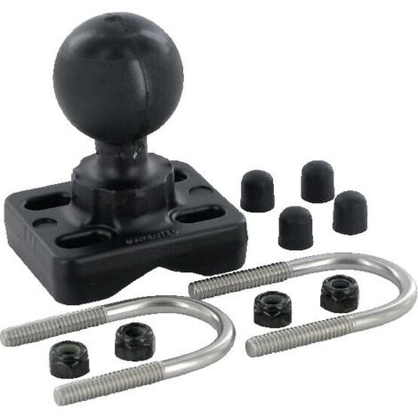 Doppelte U-Bolzenbasis für Schienen mit einem Durchmesser von 25,4 mm bis 31,8 mm Größe C / 1,5 Zoll RAM RAMC235