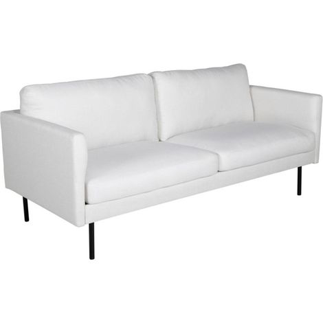 Canapé 2 Places en Tissu "Zoom" 180cm Beige Clair (1/5)