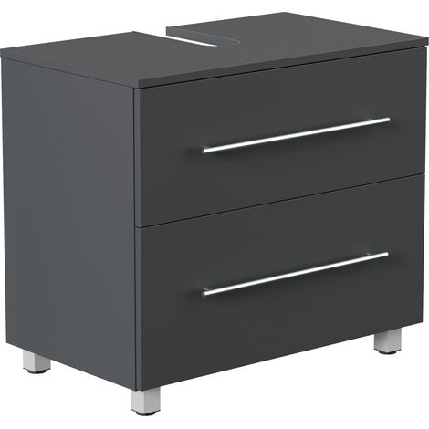 Universal Unterbau auf Standfüßen 70 cm SoftClose grafit