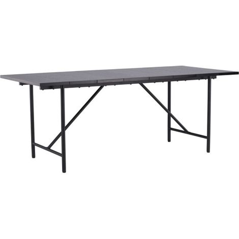 Table à Manger Design "Astrid" 200cm Noir (1/5)