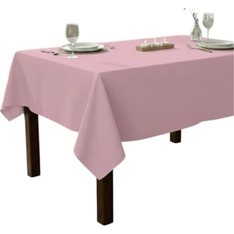 Nappe en polyester Essentiel 145 x 240 cm rose