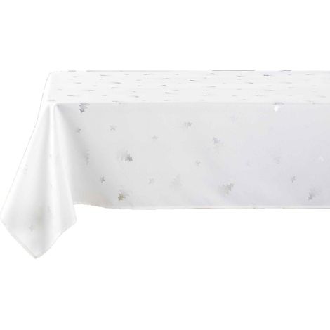 Nappe rectangulaire antitache et infroissable imprimée SAPINS (1/4)