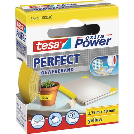 Cinta adhesiva Tesa Extra Power amarilla 19 mm x 2,75 m (1/3)