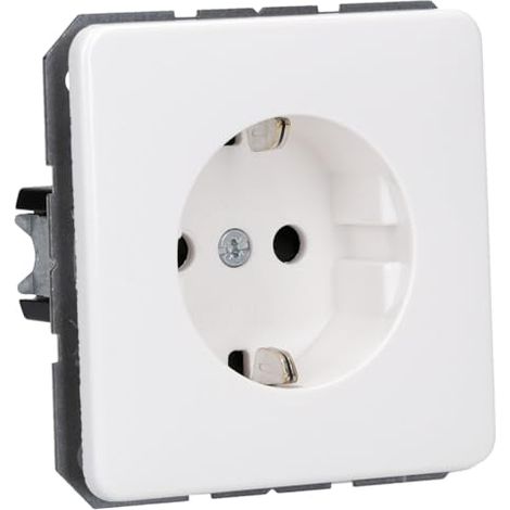 JUNG CD 1520 KI WW caja de tomacorriente Tipo F Blanco