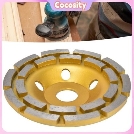 Cocosity Meule à en diamant Meules à en Diamant Meules à Béton à Double Rangée bricolage decoupe 125mm / 4,92 pouces (1/5)