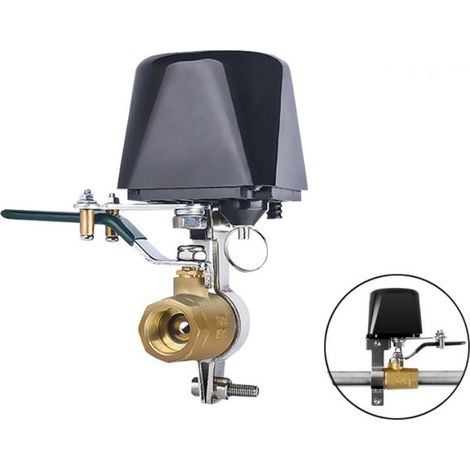Valve d'eau/gaz compatible avec Alexa/Google Assistant, Wi-Fi télécommande, vanne de contrôle automatisation pour régulateur d'eau gaz, poignée de valve 4 points 1/2 (1/5)