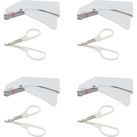 Agrafeuse cutanée jetable 4X 35W en acier inoxydable avec arrache-clou (1/5)