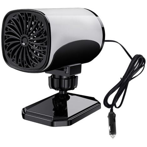 12V Mini Ventilateur De Chauffage,Économie D'énergie Radiateur Soufflant,USB Rotatif Électrique Aéroconvecteur Ventilateur,Avec Support Rotatif À 360 Degrés Chauffage D'appoint Economique Silencieu (1/5)