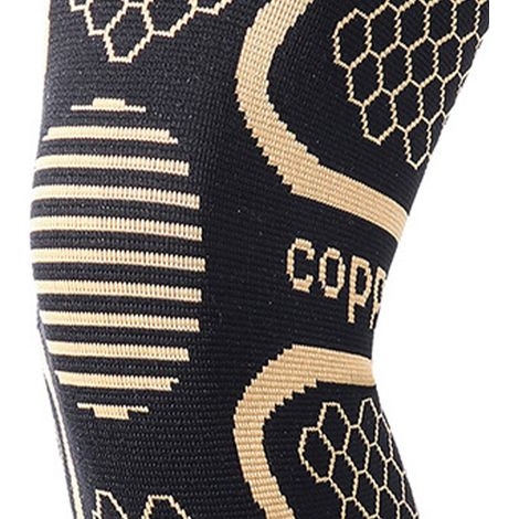 Paar atmungsaktive, hautfreundliche Nylon-Knieschoner, geeignet zum Laufen und Wandern, Größe M (1/5)