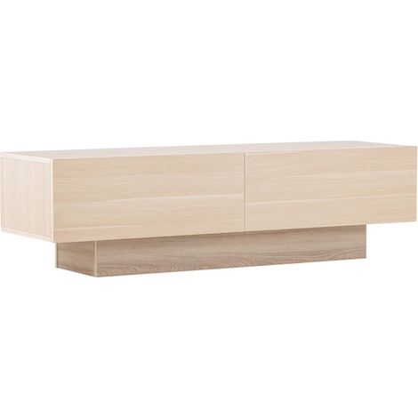 Meuble TV 2 Portes "Cuenca" 160cm Naturel (1/5)