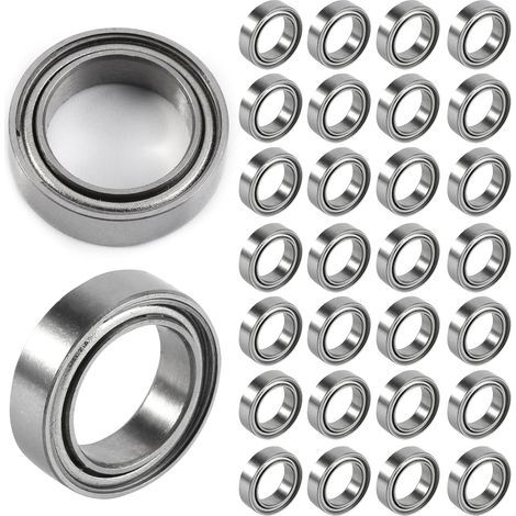 30 Thin Ball Bearings 6700ZZ 10x15x4mm - Double Sealed Shielded Bearings Low Noise Small Bearings (1/5)