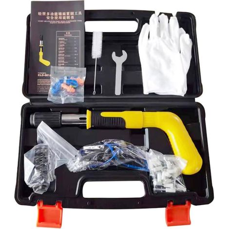 Pistolet à clous manuel haute vitesse en acier, outil de fixation murale, mini cloueuse à main pour boîte à outils