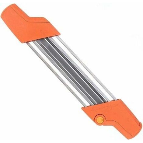 Affûteuse de chaîne tronçonneuse 2 en 1 pour pas 3/8" avec lime plate intégrée (1/5)
