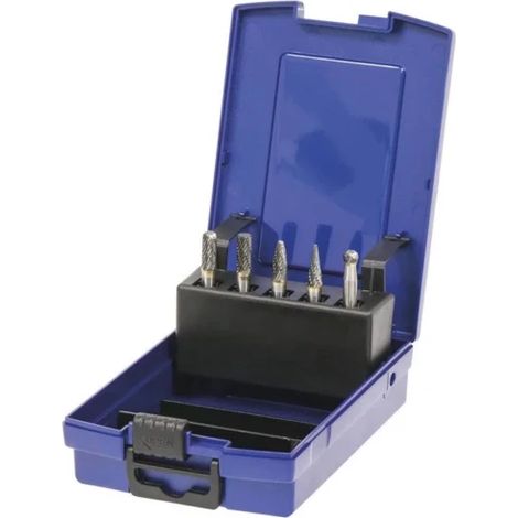 Coffret de 5 fraises métallique sur tige 6mm DRAKKAR (1/3)