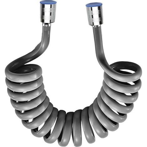 Flexible de douche - AVIZAR - Conception Spirale - Extensible jusqu'à 2 m - Raccord 1/2" universel - ABS résistant (1/4)