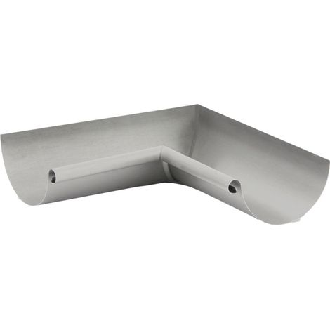 Equerre 1/2 ronde de 33 intérieure sans pince zinc naturel - VMZINC - 220030940 (1/2)