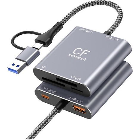 Hochgeschwindigkeits-CFexpress-3-in-1-SD/TF-Kartenleser Typ A, USB 3.2 Gen2 10 Gbit/s USB-C-Hub (1/5)