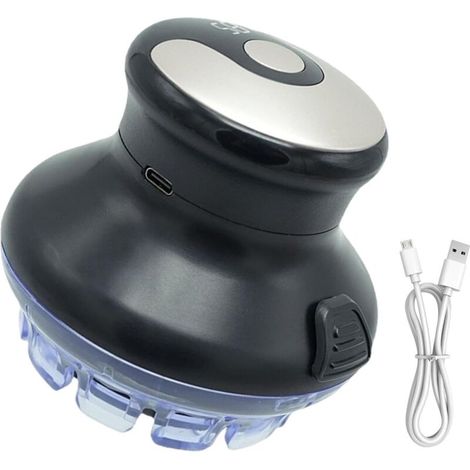 Cortapelos eléctrico – Rotativo para hombre, Cortapelos circular, Corte rápido, Resistente al agua IPX6, Recargable por USB, Cuidado del cabello - (1/5)