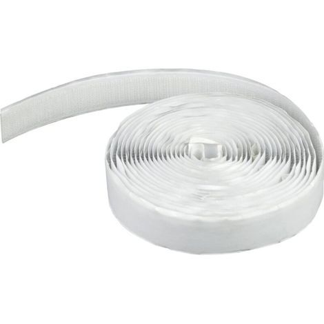 Klebendes Hakenband für Moskitonetze - Hakenband - (5Mx20MM, Weiß)