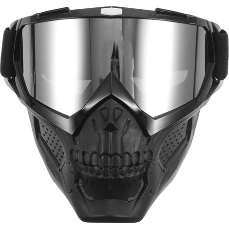 Lunettes Cyclisme Noires Pièce Protection Vent Anti-Sable (1/2)